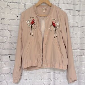H&M • Satin Embroidered Jacket 12